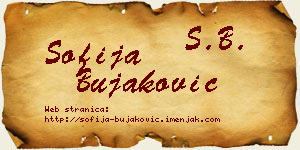 Sofija Bujaković vizit kartica